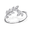 Laylah 925 Sterling Silver CZ Leaf / Branch Ring, sizes 5-10