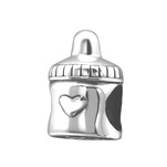 C922-C21708 - 925 Sterling Silver Baby Bottle European Charm Bead