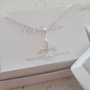 Sterling silver airplane plane necklace