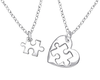 sterling silver heart puzzle piece necklace set online jewelry store