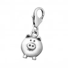 C566-C12723 - 925 Sterling Silver Pig Charm