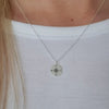 Cassie 925 Sterling Silver Compass Necklace, Size: Dainty 10mm on 45cm chain