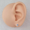 Light sapphire crystal stud earrings