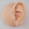 Silver cz stone earrings