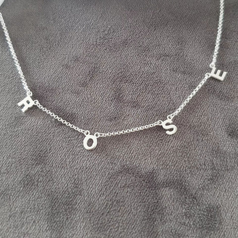 CNE107531 - 925 Sterling Silver Personalized Name Necklace, 4 Letters