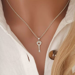 Silver Key necklace