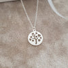 silver tree necklace