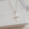 Gracelyn 925 Sterling Silver Cross Necklace, 10x15mm on 45cm rolo chain