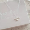 Bailey 925 Sterling Silver CZ Bee Necklace, 10X7mm on 45cm chain