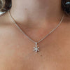 Silver snowflake necklace Charis Jewelry SA