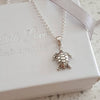 Silver turtle necklace