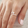 Waverly 925 Sterling Silver Wave Ring