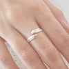 Laura 925 Sterling Silver Open Leaf Ring