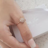 Rosella Rose Gold Plated 925 Sterling Silver CZ Ring