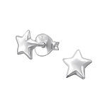 Astarla 925 Sterling Silver Star Ear Stud Earrings, Size: 6mm