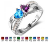 Buy personalized couples names and birthstones ring online South Africa