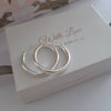 Sterling Silver round thick hoop earrings 25mm online jewellery SA