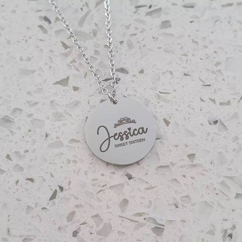 Sweet 16 necklace 16th birthday necklace gift Charis Jewelry SA