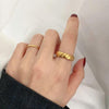 Talia Gold Band Ring - Stainless Steel