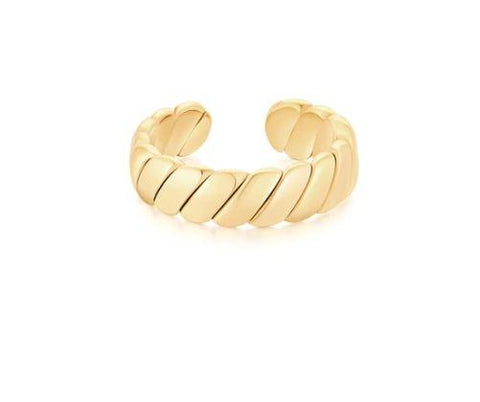 Talia Gold Band Ring - Stainless Steel