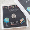 Silver live love teach teachers gift