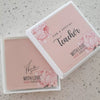 BOX1 - Teachers Gift Box, Thank You, Pink Flowers (May only be purchased with jewelry or accessories from our store)