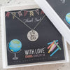 live love teach, teachers gift necklace in a gift box