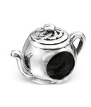 Sterling silver teapot European charm bead