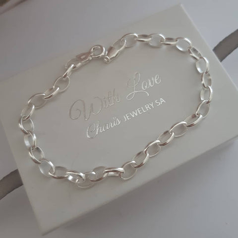 Sterling Silver thick chain bracelet, online store in South Africa