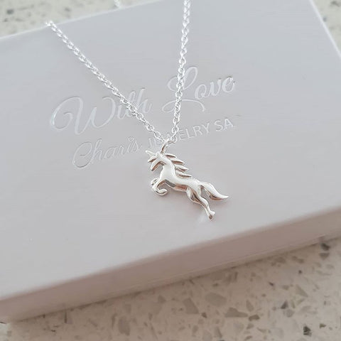 Jocelyn 925 Sterling Silver Unicorn Necklace