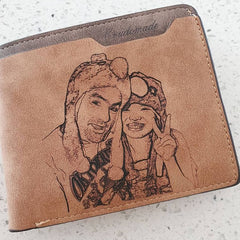 CWA100328 - Personalized Photo Fashion Wallet, PU Leather, 12X10cm, 1.8cm thick