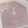 Silver wings necklace