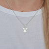 Silver wings necklace